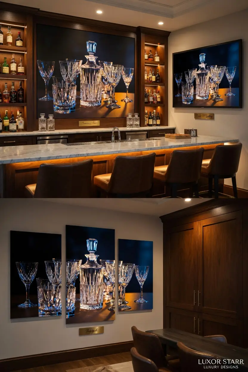 Premium Basement Entertainment Wall Art