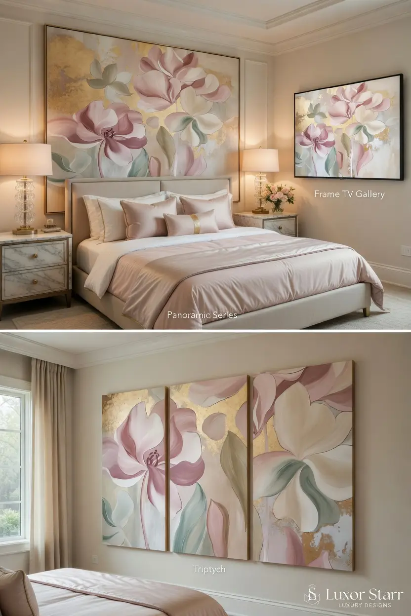 The Master’s Haven (Elegant His & Hers Bedroom Wall Art)